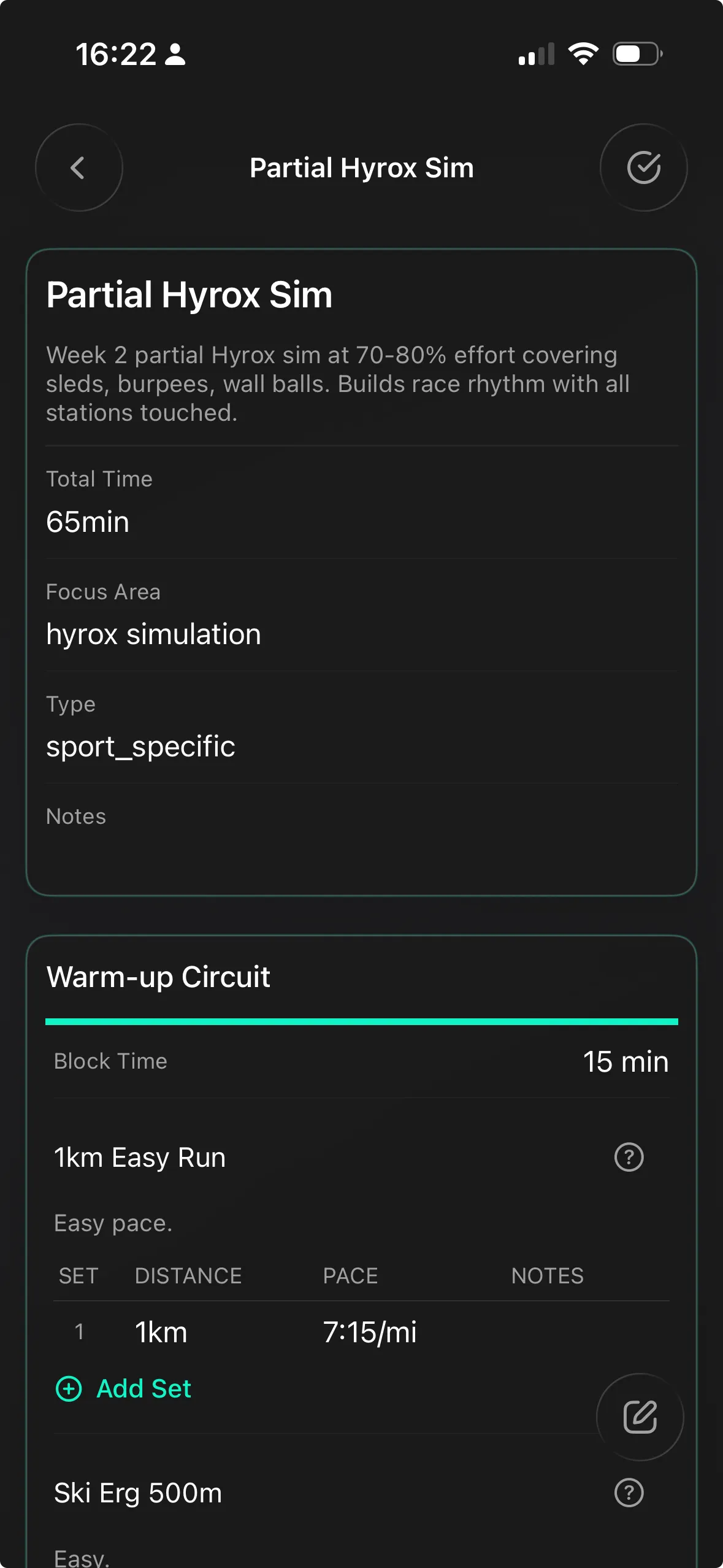 Sport-specific programming
